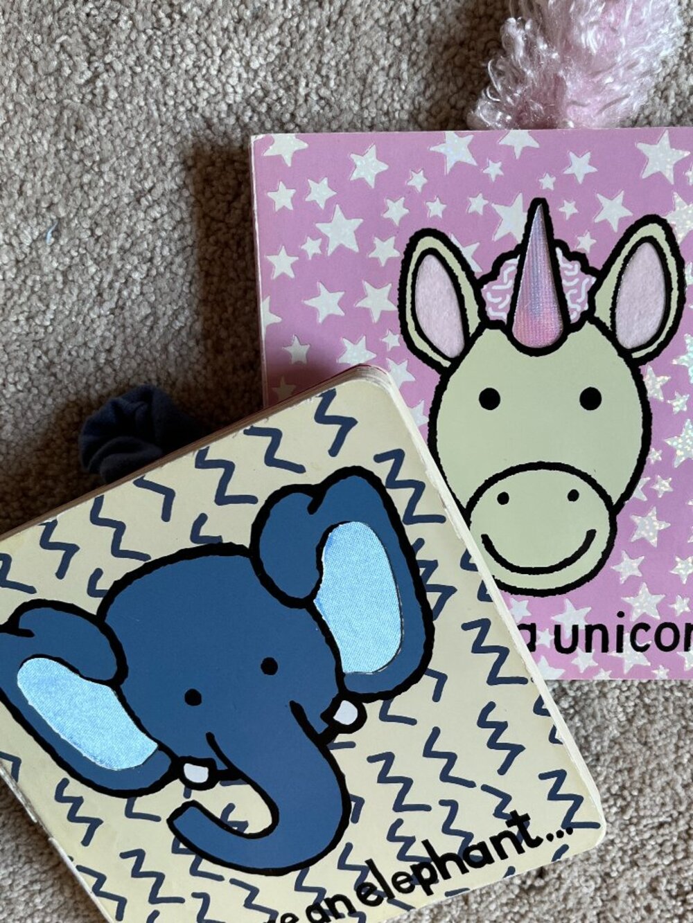 Touch and Feel Board Books Bundle Elephant Unicorn Baby